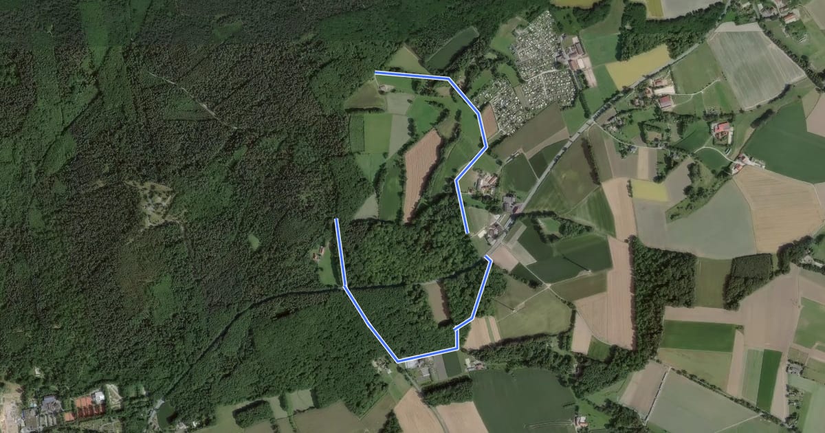 Маршрут Küsberg Rundweg A1 на спутниковом снимке