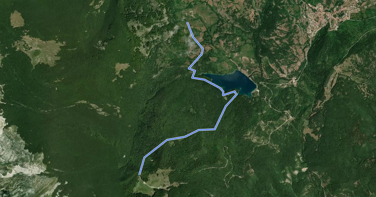 Маршрут K2 на спутниковом снимке
