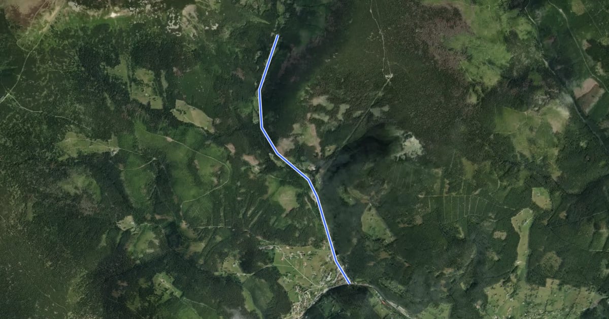Маршрут K21 на спутниковом снимке