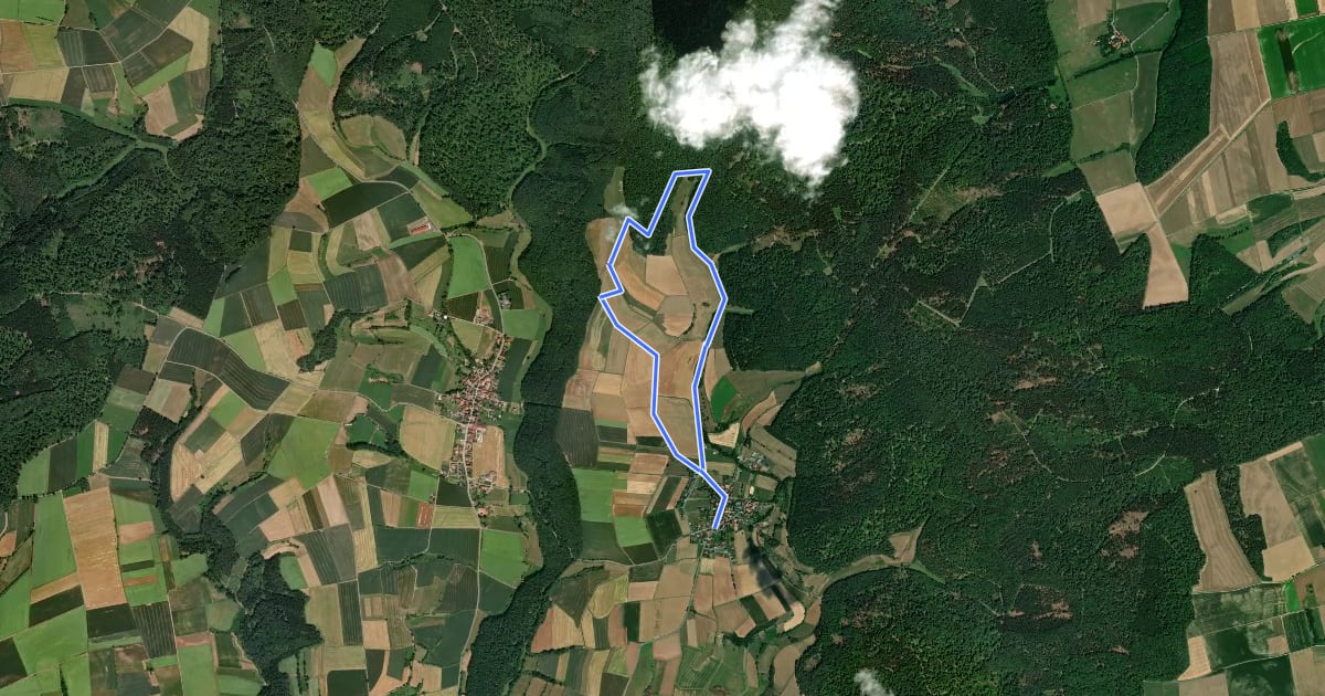 Маршрут K3 Königshagen 3 на спутниковом снимке