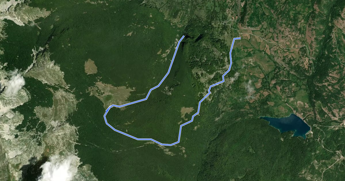 Маршрут K4 на спутниковом снимке