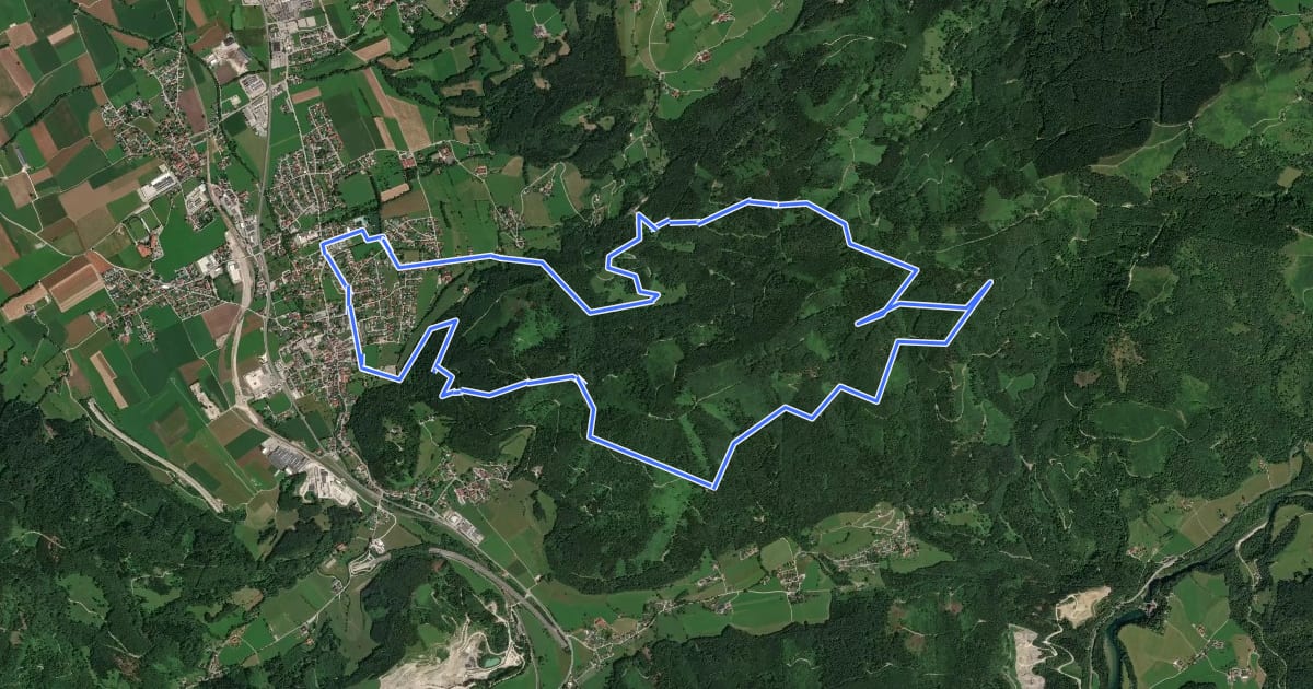 Маршрут K91 RW Ochsenkogel на спутниковом снимке