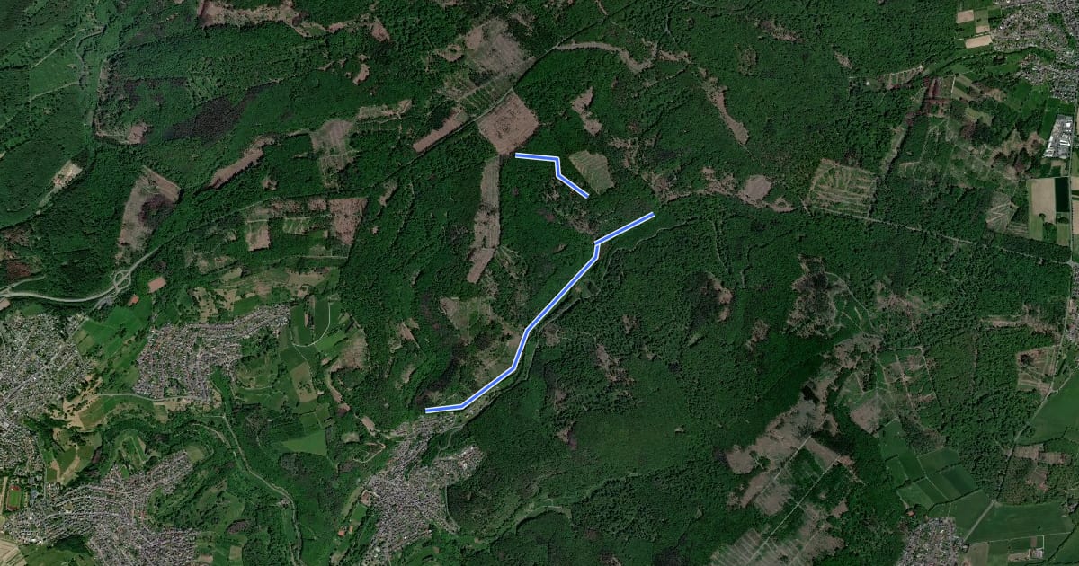 Маршрут Kadenbacher Rundwanderweg K7 на спутниковом снимке