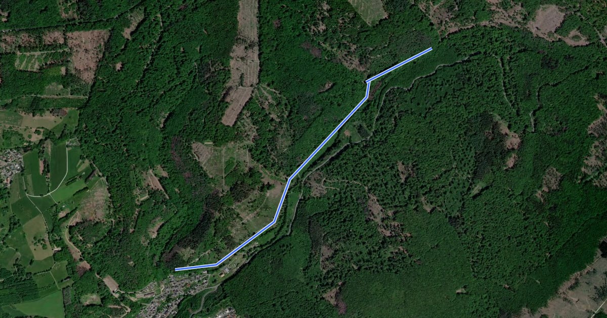 Маршрут Kadenbacher Rundwanderweg K8 на спутниковом снимке