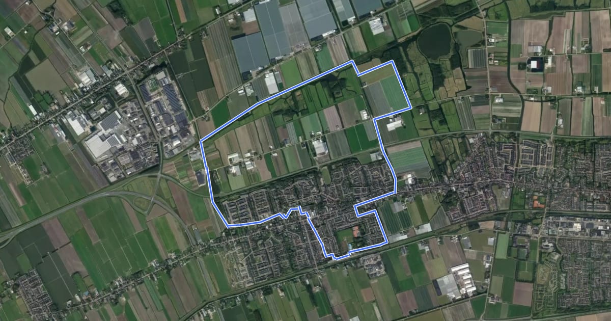 Маршрут Kadijkroute на спутниковом снимке