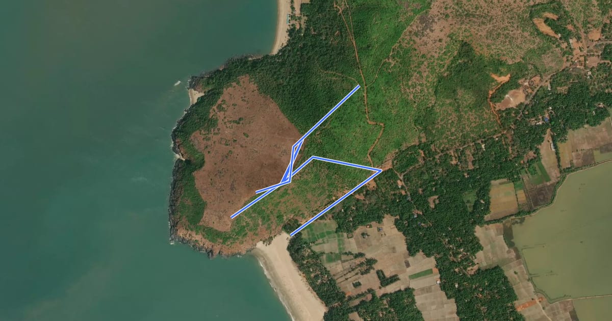 Маршрут Kagal Fort Hike на спутниковом снимке