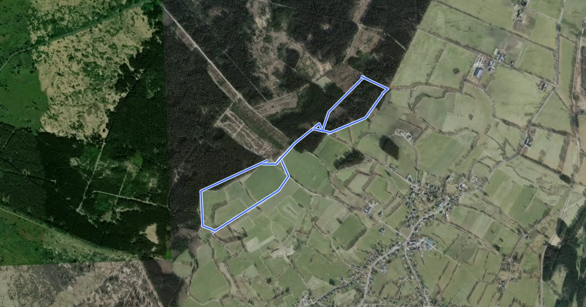 Маршрут Kaiser-Karl-Weg (gelbe route) на спутниковом снимке