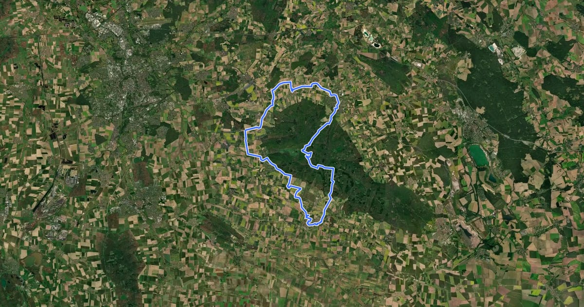 Маршрут Kaiserdom-Route на спутниковом снимке