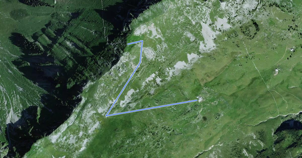 Маршрут Kaisereggpass - Kaisereggalp на спутниковом снимке