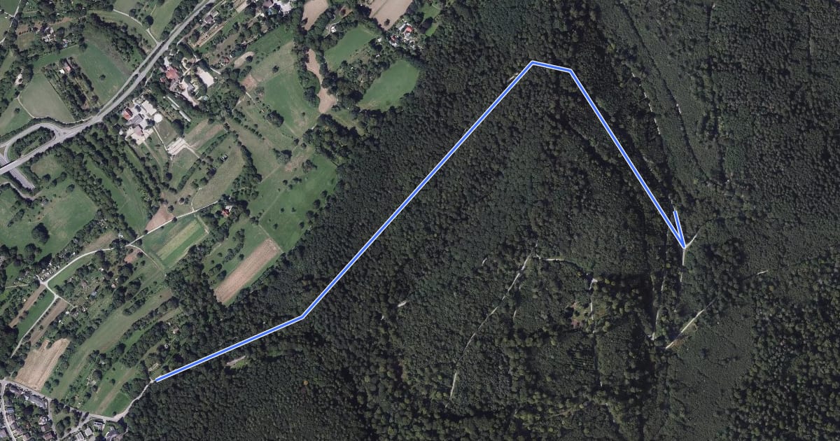 Маршрут Kaisereiche Parkplatz - Essigwiesenklamm на спутниковом снимке