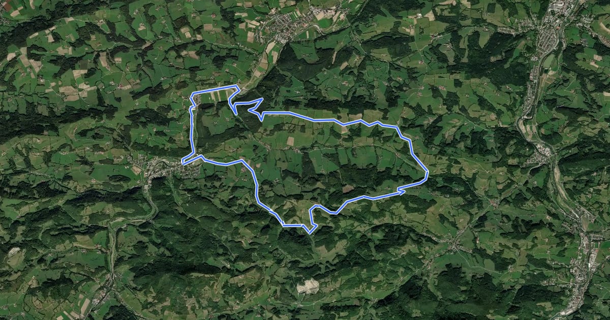 Маршрут Kaiserkogel-Strecke на спутниковом снимке