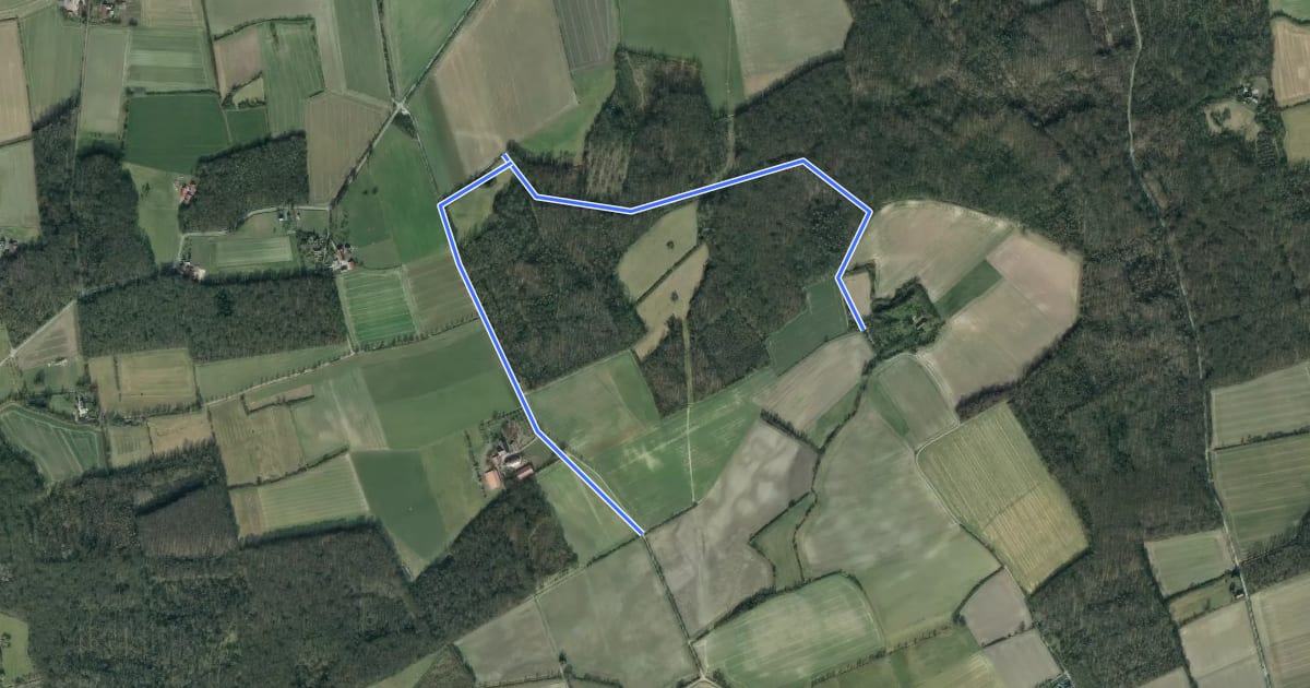 Маршрут Kaisermantel-Rundweg на спутниковом снимке