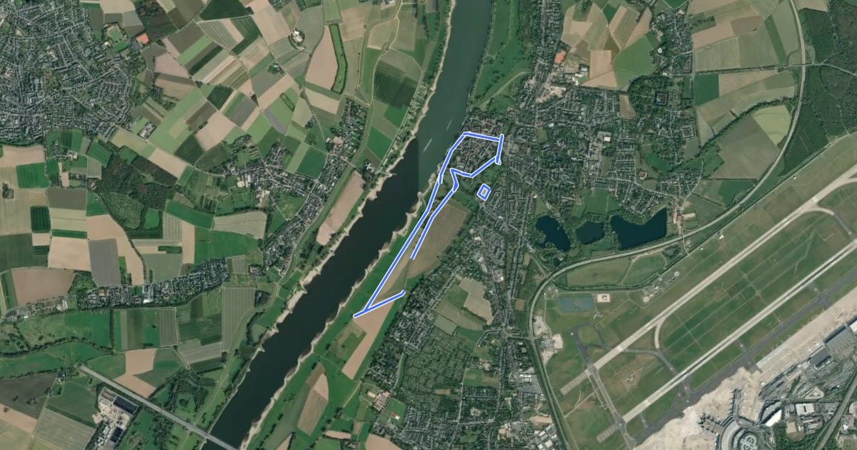 Маршрут Kaiserpfalz Rundweg A1 на спутниковом снимке