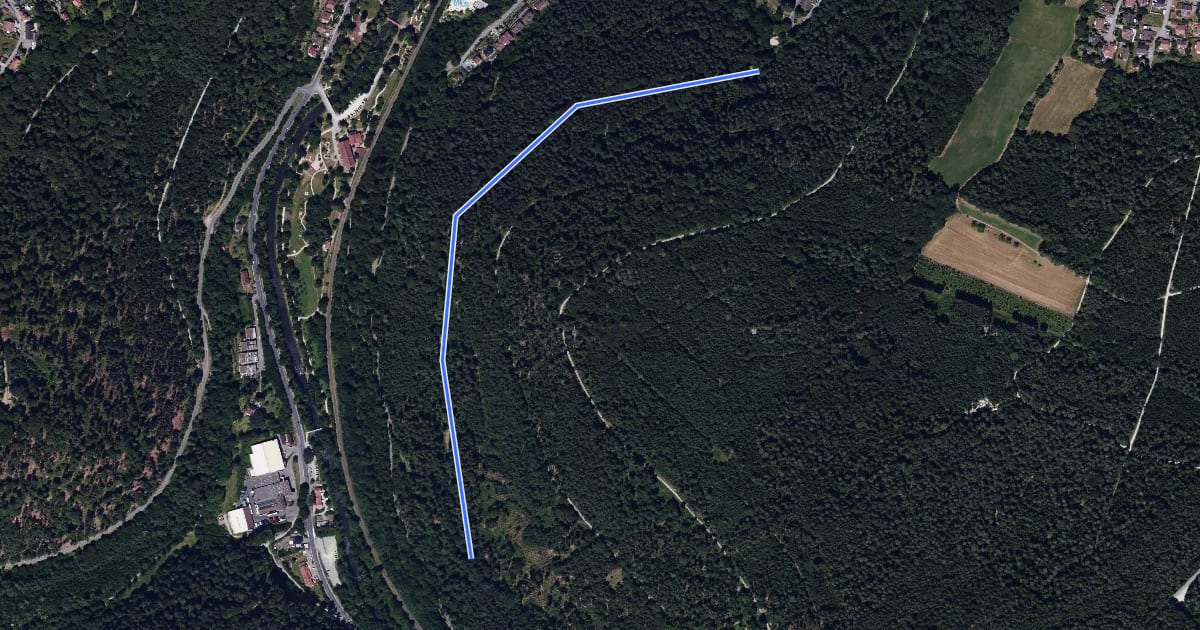 Маршрут Kaiserstein - Badwald Abzwg. Ottenbronn на спутниковом снимке