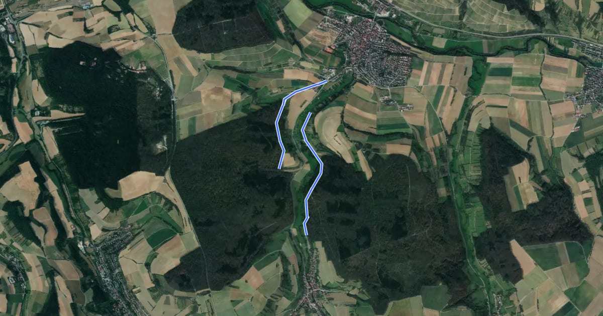 Маршрут Kaisersteinweg на спутниковом снимке