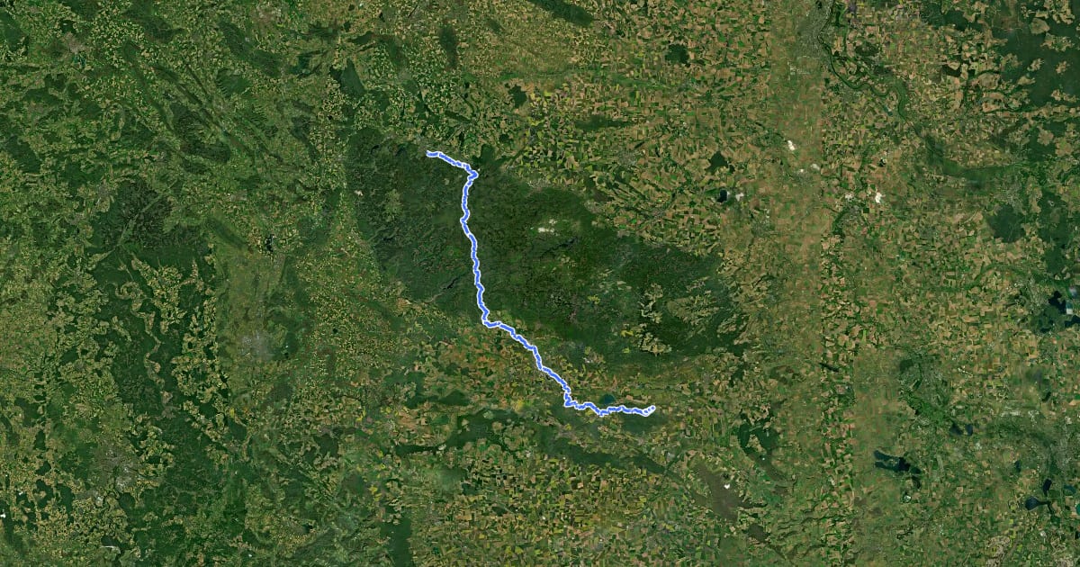 Маршрут Kaiserweg на спутниковом снимке