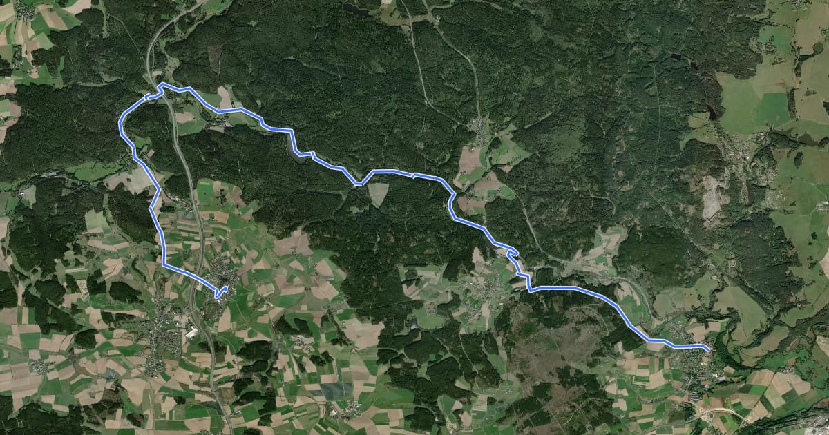 Маршрут Kaiserweg на спутниковом снимке