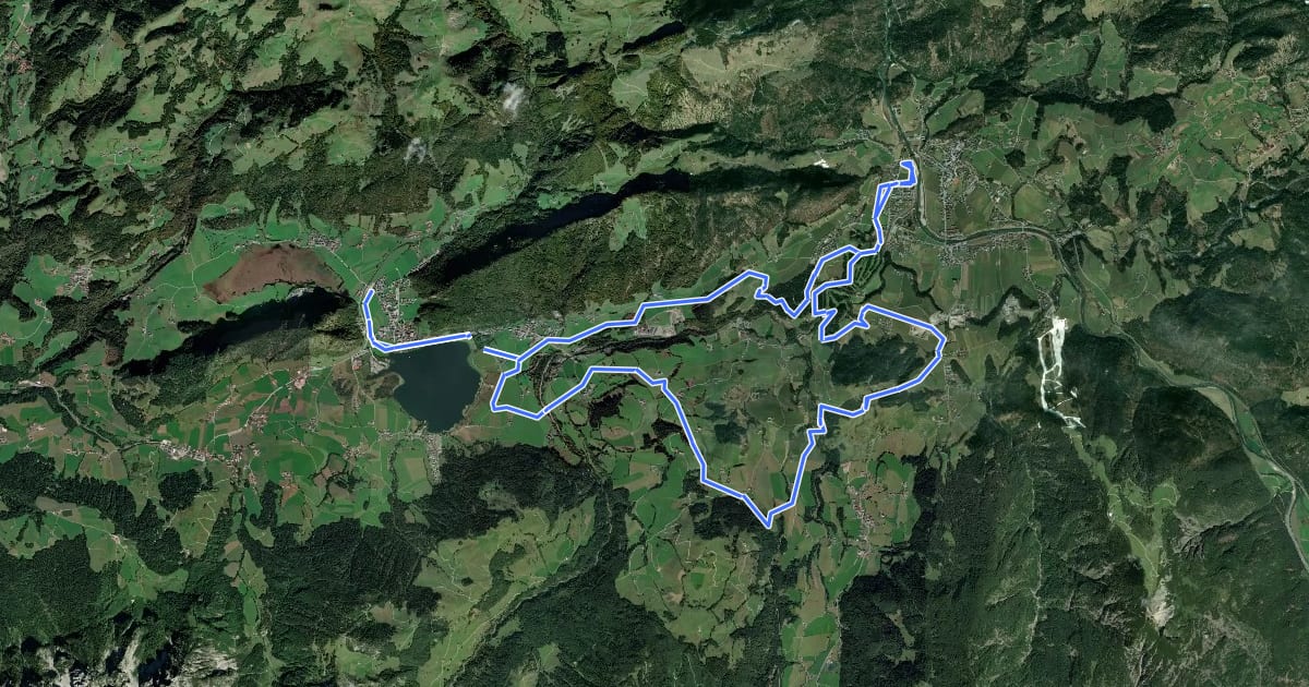 Маршрут Kaiserwinklloipe Start Walchsee на спутниковом снимке