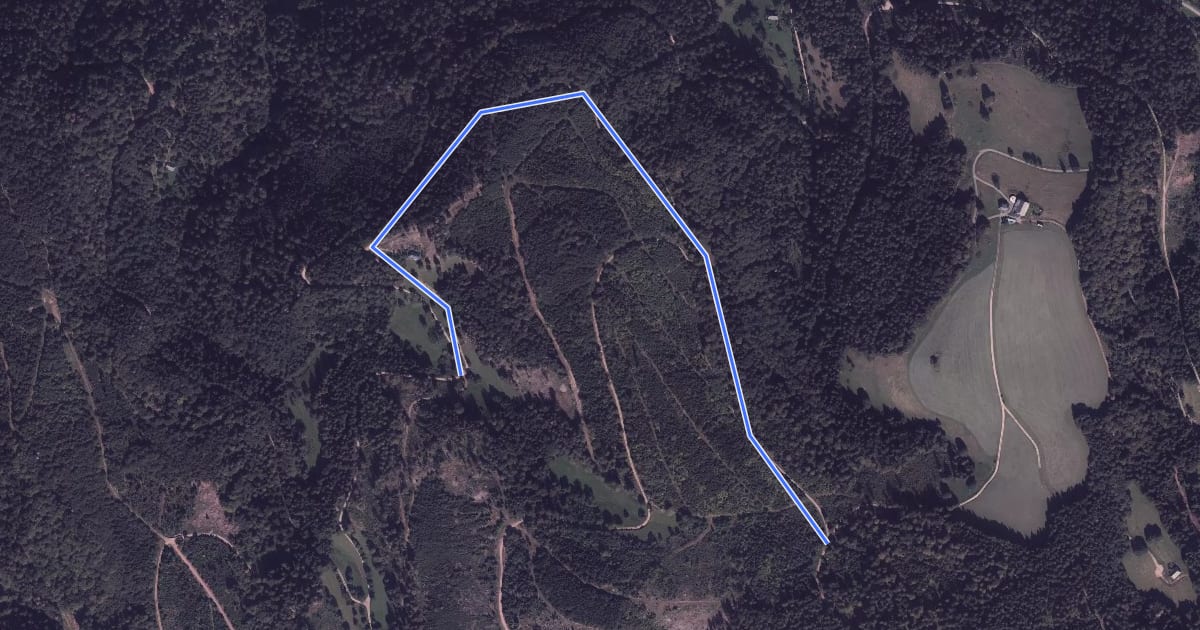 Маршрут Kajetankapelle - Kohlplatzhaldenweg на спутниковом снимке