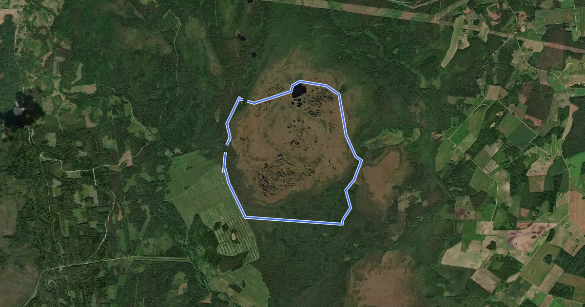 Маршрут Kakerdaja raba ring на спутниковом снимке