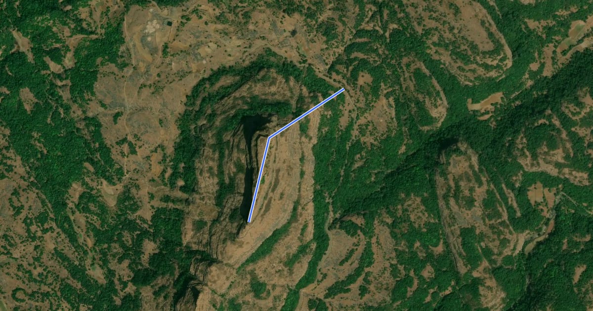 Маршрут Kaladgad Fort на спутниковом снимке