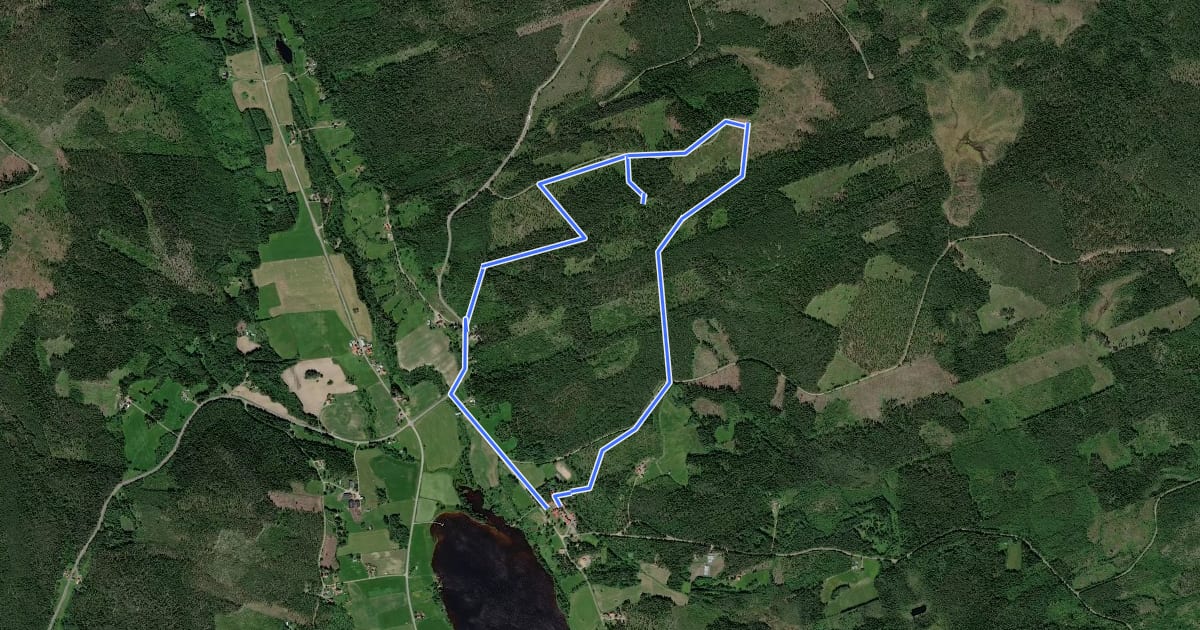 Маршрут Kalberget 6.1km на спутниковом снимке