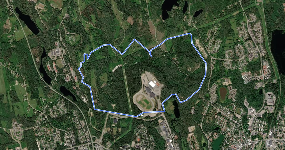 Маршрут Kalevankangas 8,0km на спутниковом снимке
