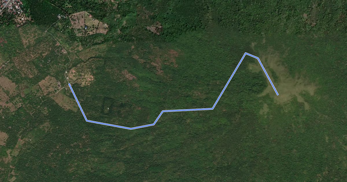 Маршрут Kalisungan Trail на спутниковом снимке