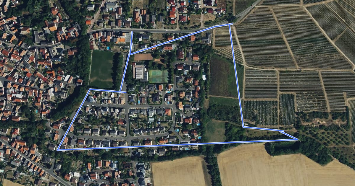 Маршрут Kalkofenweg на спутниковом снимке