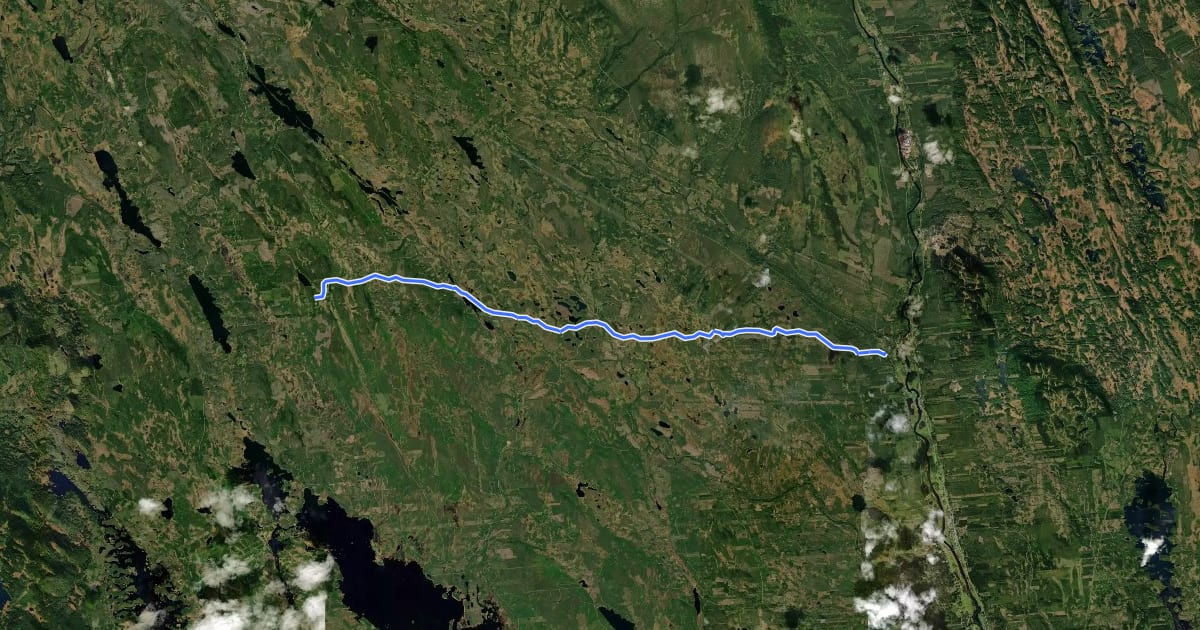 Маршрут Kallbergsvägen на спутниковом снимке