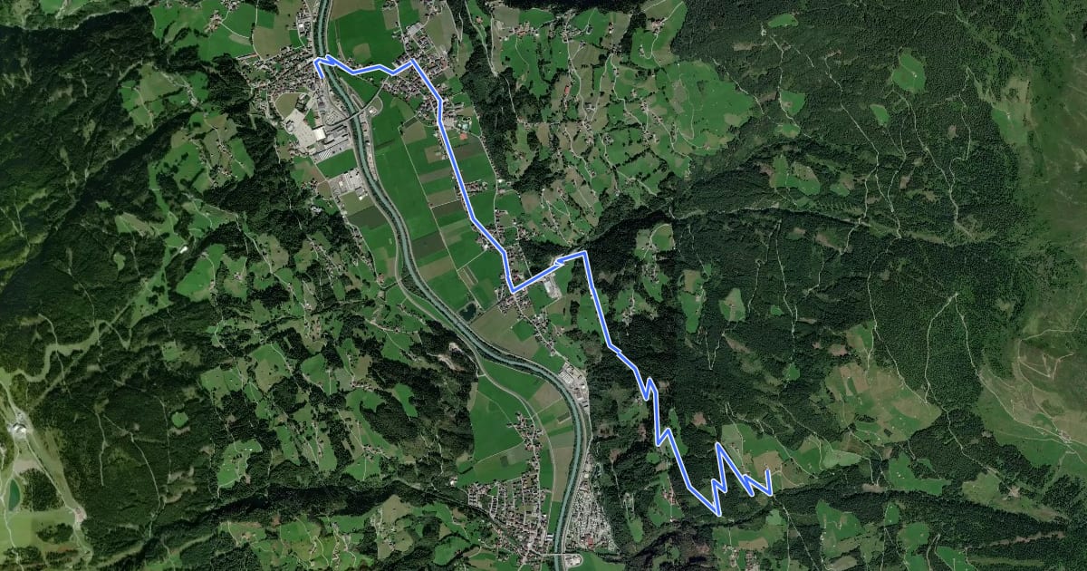 Маршрут Kaltenbach-Gasthof Talblick на спутниковом снимке