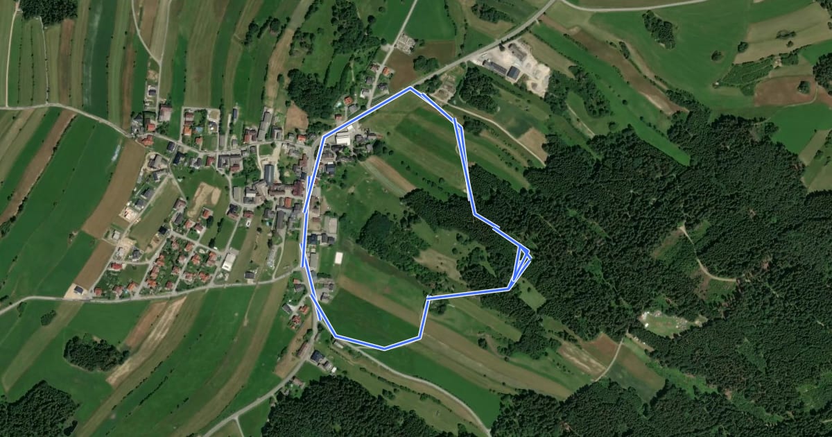Маршрут Kaltenbergweg на спутниковом снимке