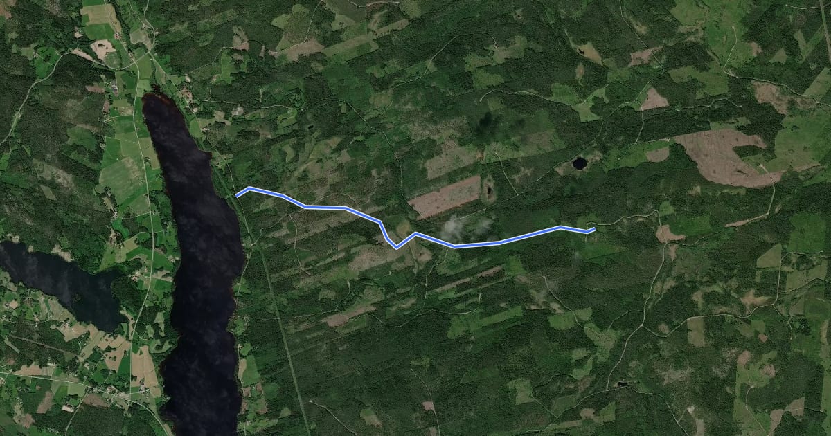 Маршрут Kalvsvallen-Kalvsjön 5.3km на спутниковом снимке