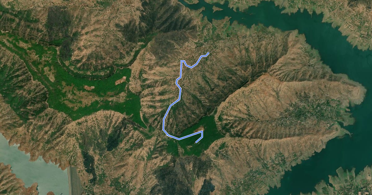 Маршрут Kamalgad Fort на спутниковом снимке