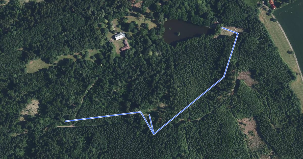Маршрут Kamil trail на спутниковом снимке