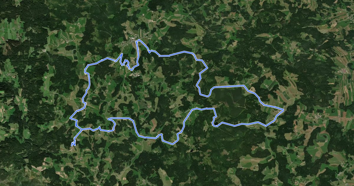 Маршрут Kammerer Kreuz Tour M6 на спутниковом снимке