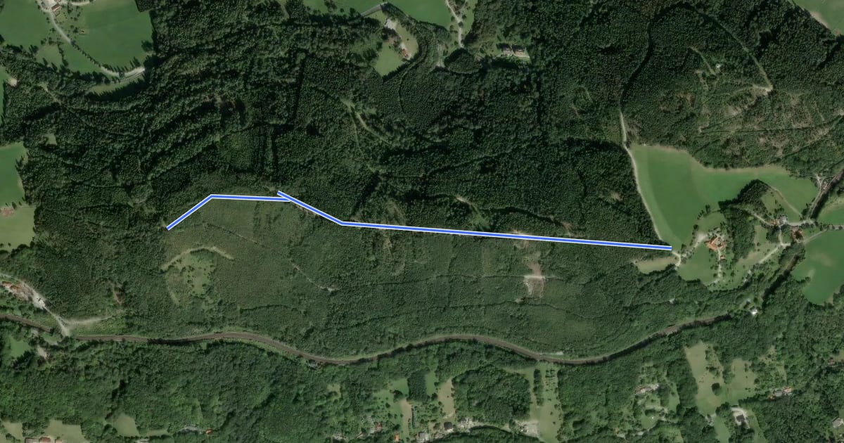 Маршрут Kammweg (Nähe Eichberg) на спутниковом снимке