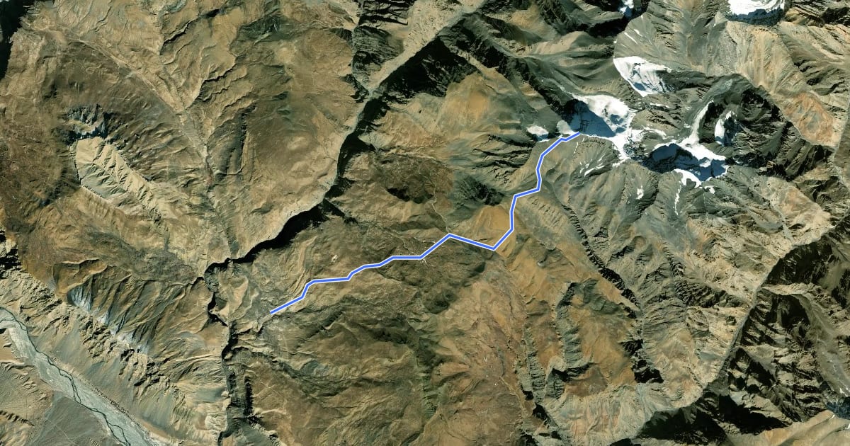 Маршрут Kanamo Peak на спутниковом снимке
