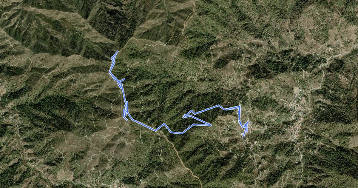 Маршрут Kannavia Agio Eirini Limeria Nature Trail на спутниковом снимке