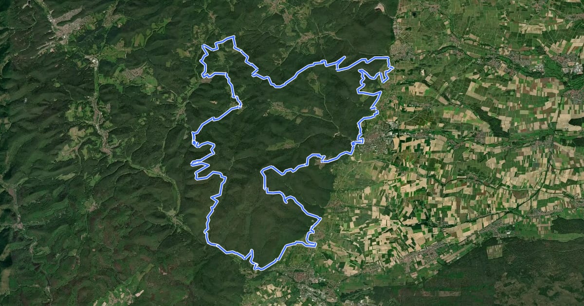 Маршрут Kapellen-Pilgerweg на спутниковом снимке