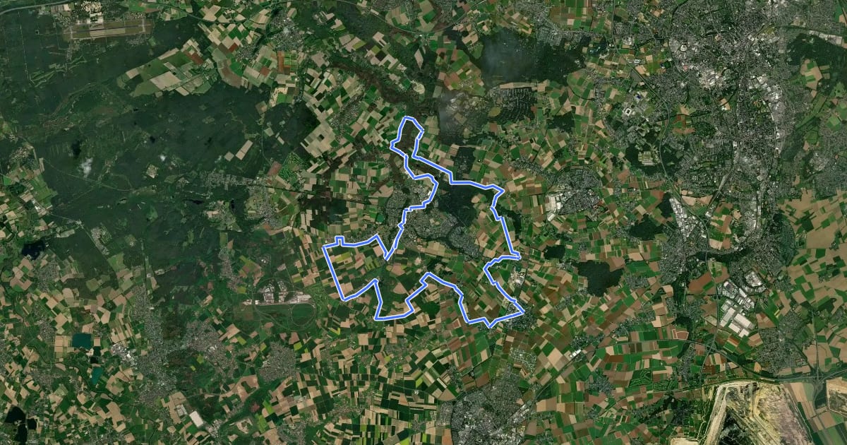 Маршрут Kapellen Route на спутниковом снимке