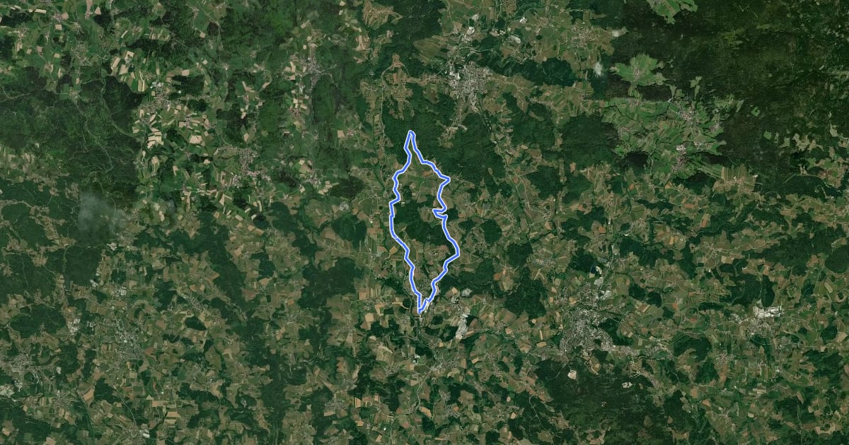 Маршрут KapellenRadWanderWeg Tour B на спутниковом снимке
