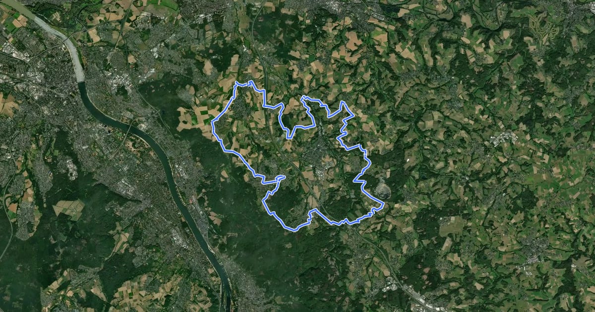 Маршрут KapellenWanderung на спутниковом снимке