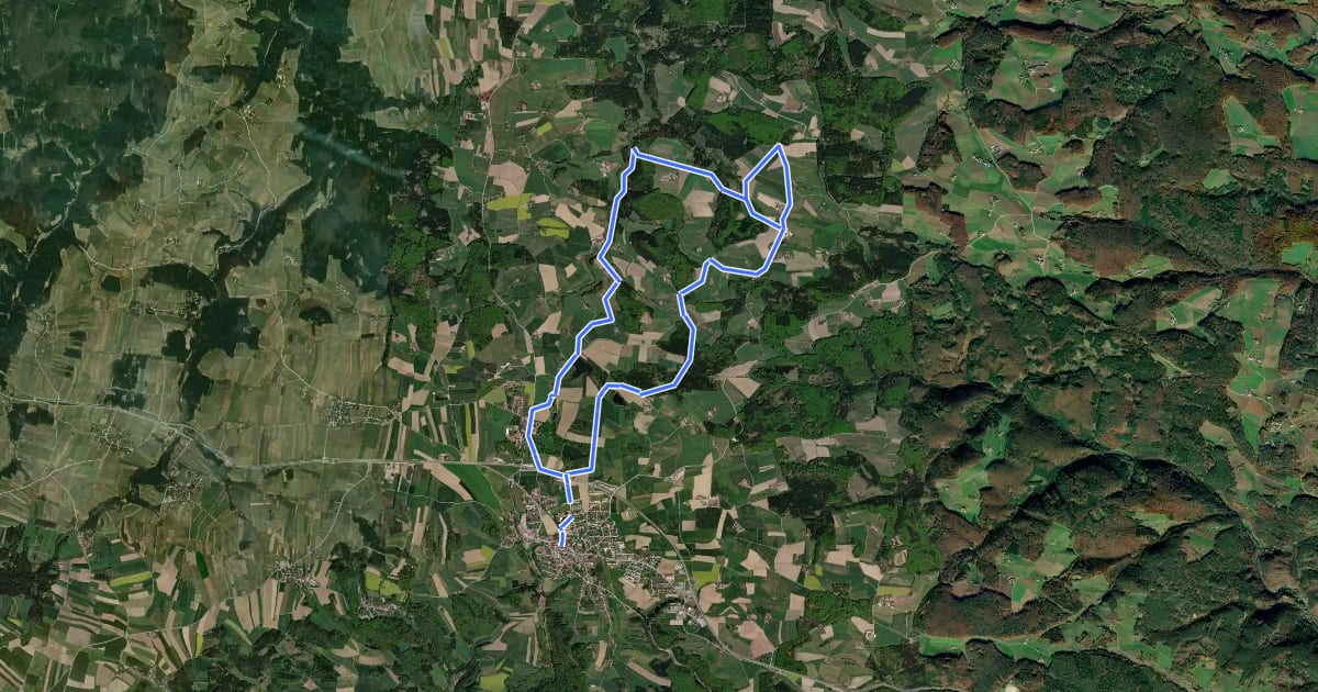 Маршрут Kapellenwanderung (41) на спутниковом снимке