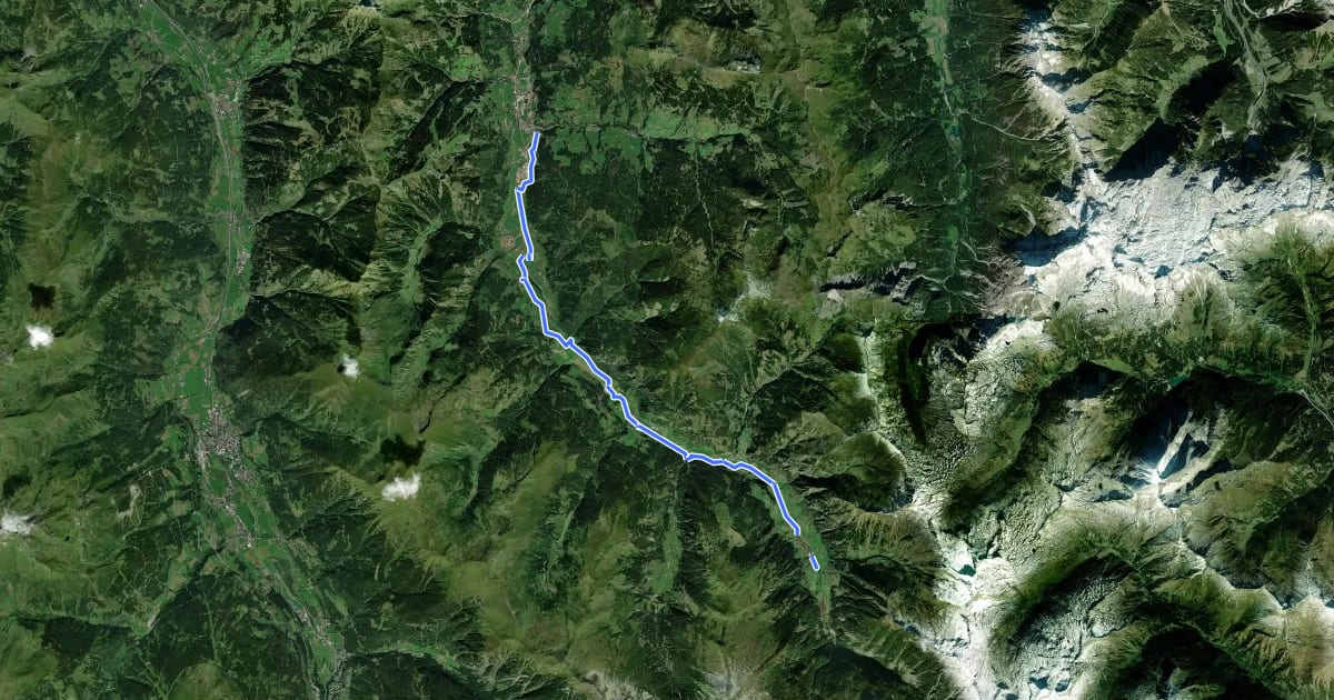 Маршрут Kapellenwanderweg 19 на спутниковом снимке