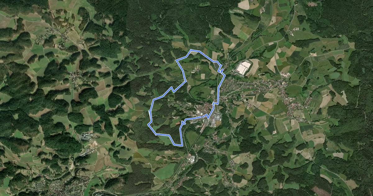 Маршрут Kapellenweg 1 Neuhaus на спутниковом снимке