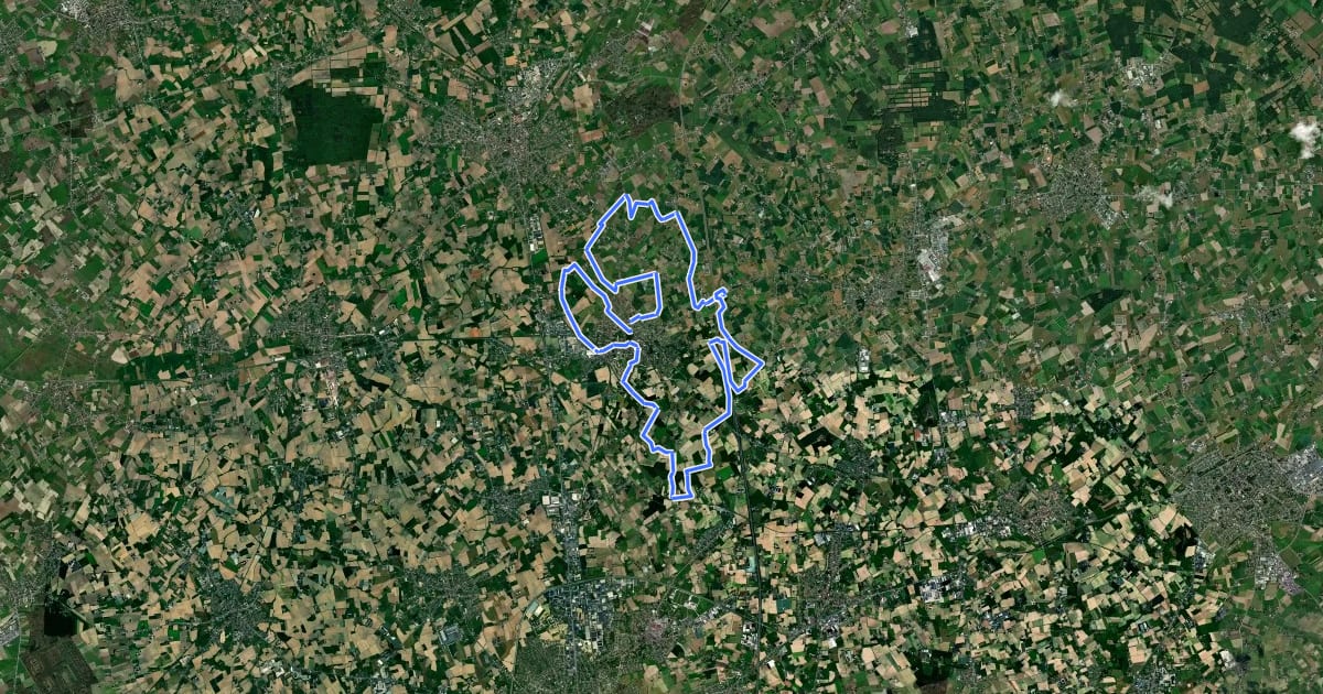 Маршрут Kapelroute на спутниковом снимке