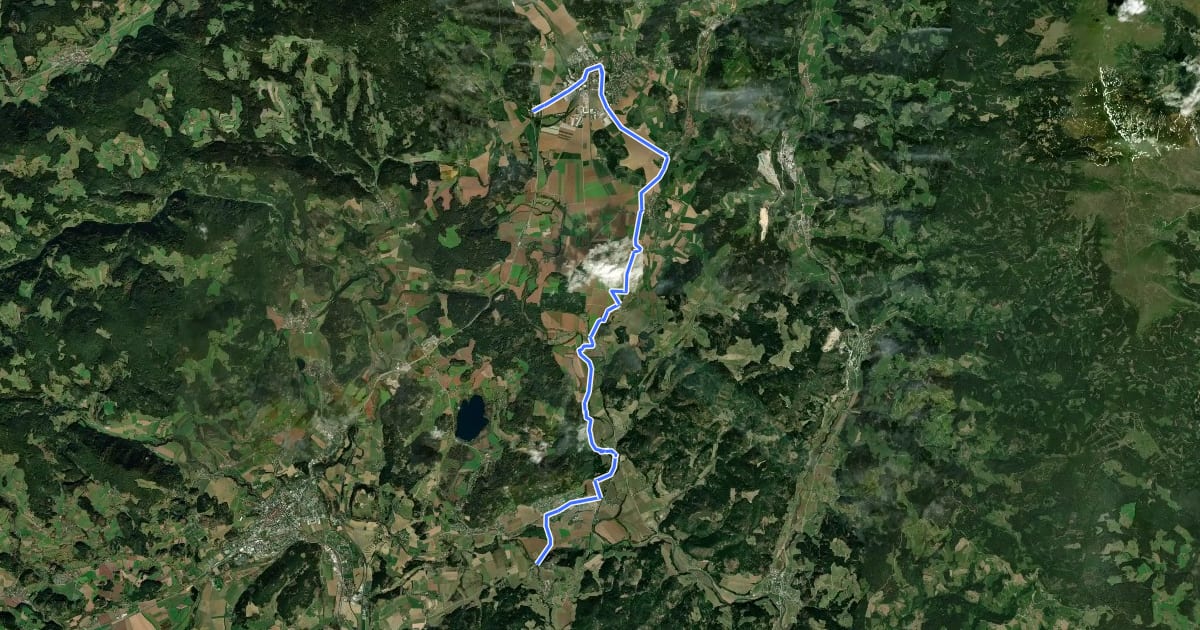Маршрут Kappelerweg на спутниковом снимке