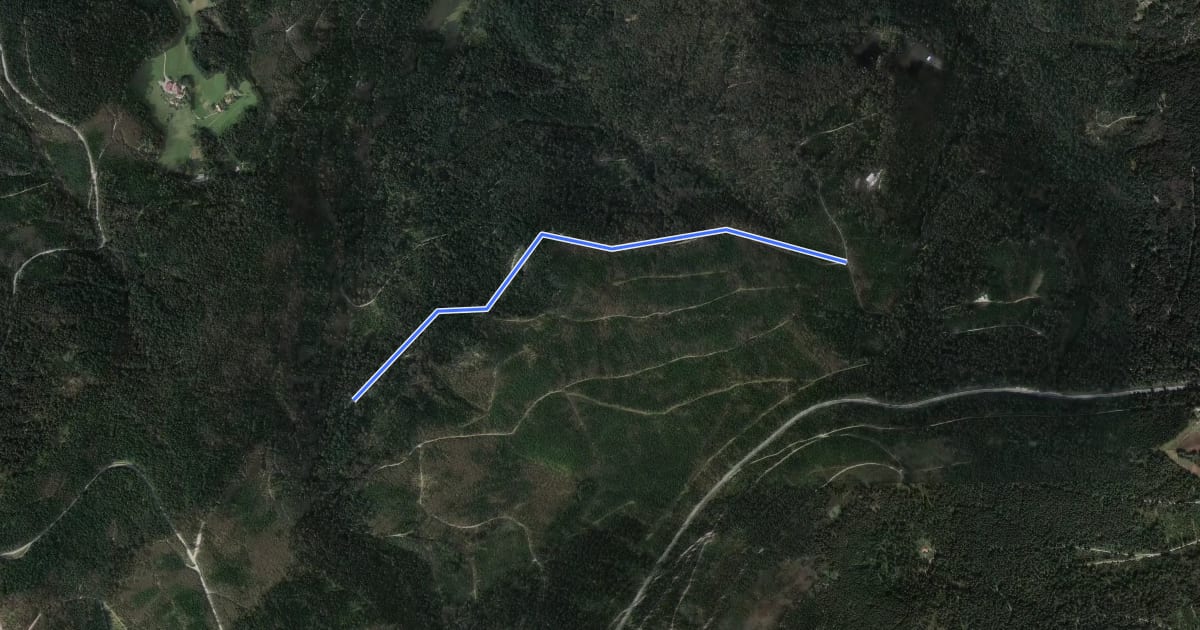 Маршрут Kappler Wald-Hütte - Mühlstein на спутниковом снимке