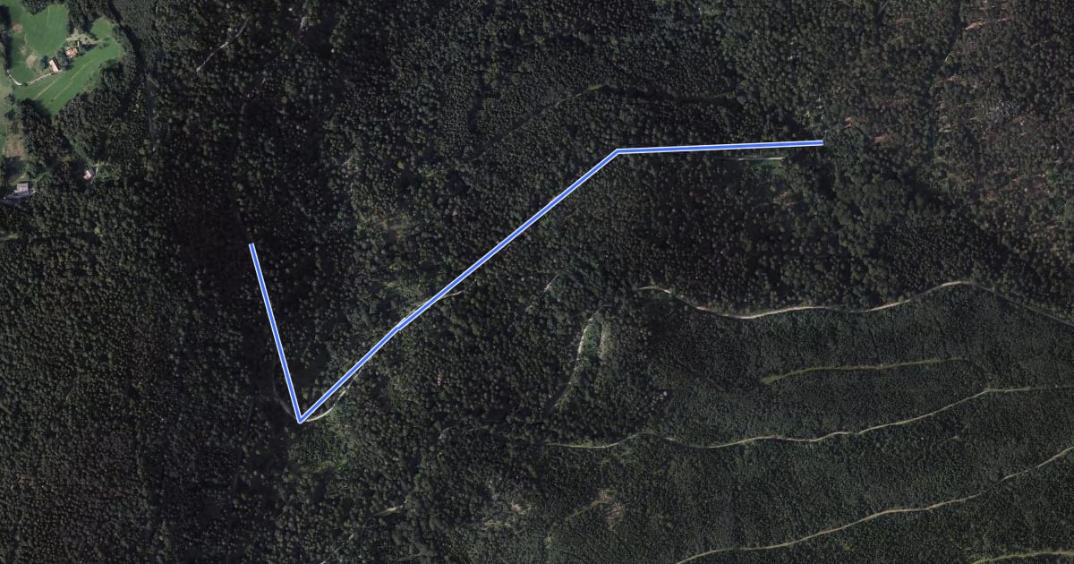 Маршрут Kappler Wald - Kohlwald на спутниковом снимке